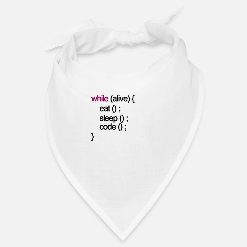tandis que le code vivant Programmation de programmation informaticien Bandana