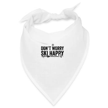 Ski Skier | Skifahrer Skifahren Skipiste Geschenke - Bandana - Weiß - Vorne