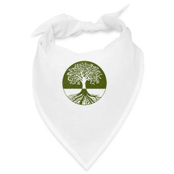 Lebensbaum - Bandana - Weiß - Vorne