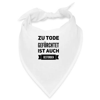 hab keine Angst - Bandana - Weiß - Vorne