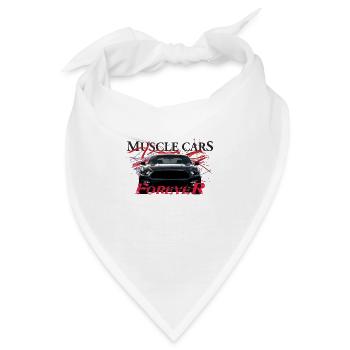 MUSCLE CARS FOREVER - Bandana - Weiß - Vorne