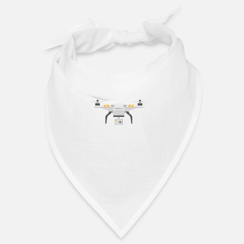 drone drone drone drones - Bandana - blanc