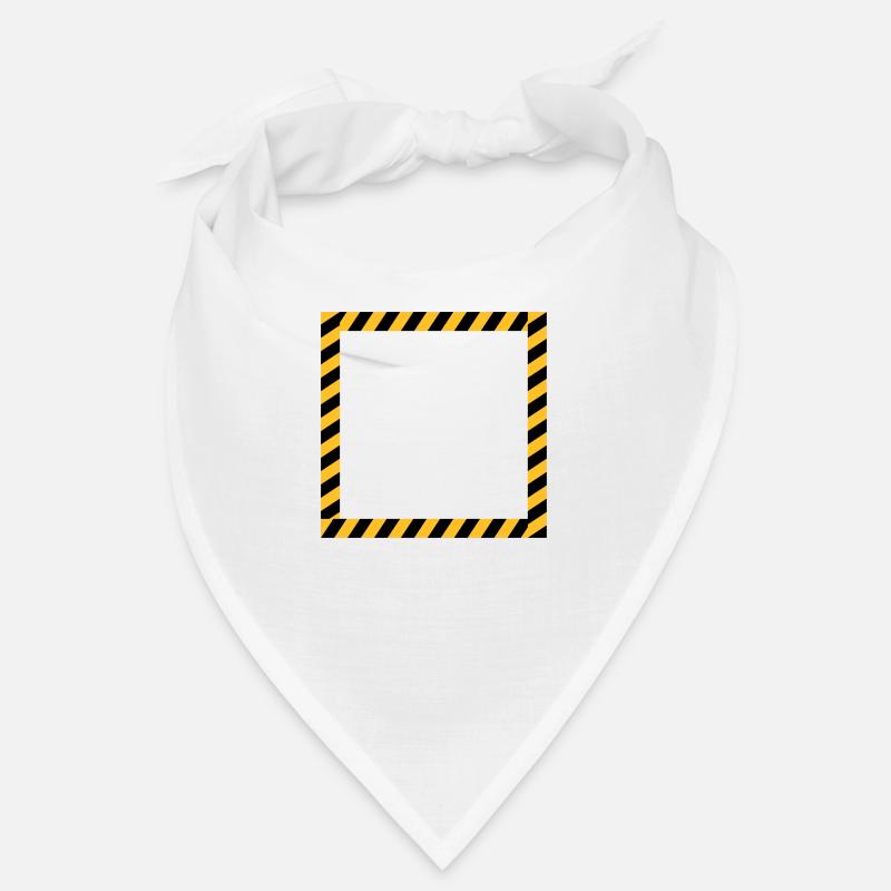 Rahmen Schild Absperrband Bandana