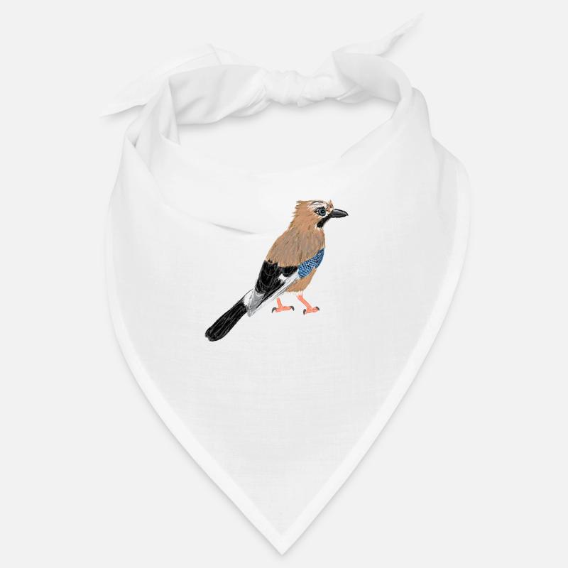 Eichelhäher / Eurasian Jay I - Bandana - Weiß
