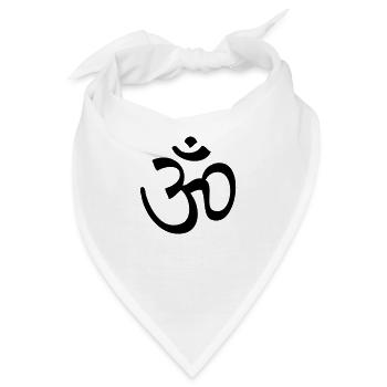 Om Omm Ohm om omm ohm aum - Bandana - Weiß - Vorne
