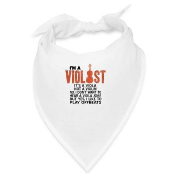 Bratsche - Bandana - Weiß - Vorne