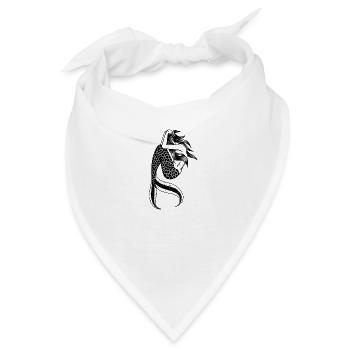 Distressed Mermaid - Bandana - Weiß - Vorne