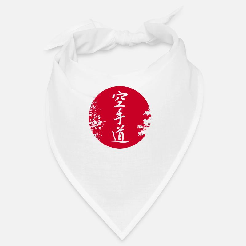Karate-Do Au fRed Dot Blanc Bandana