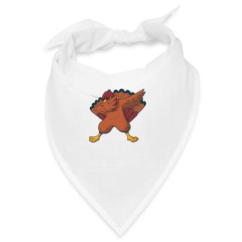 truthahn dabbing - Bandana - Weiß - Vorne