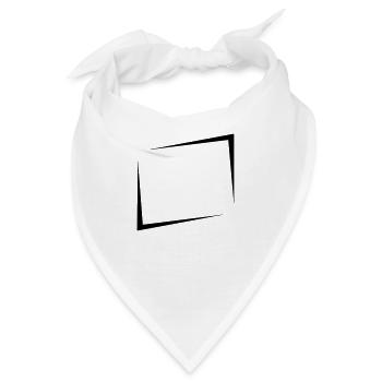 Cool Schild Rechteck - Bandana - Weiß - Vorne