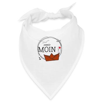 Moin Moin - Bandana - Weiß - Vorne