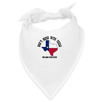Don't mess with Texas - Bandana - Weiß - Vorne