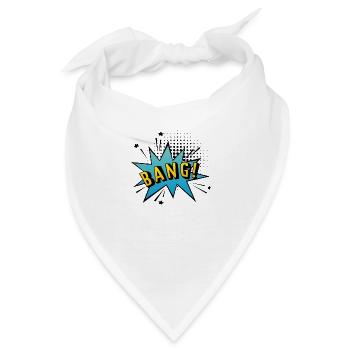 BANG! Sprechblase im Pop-Art Stil - Bandana - Weiß - Vorne