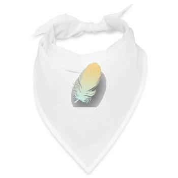 Feder - Bandana - Weiß - Vorne