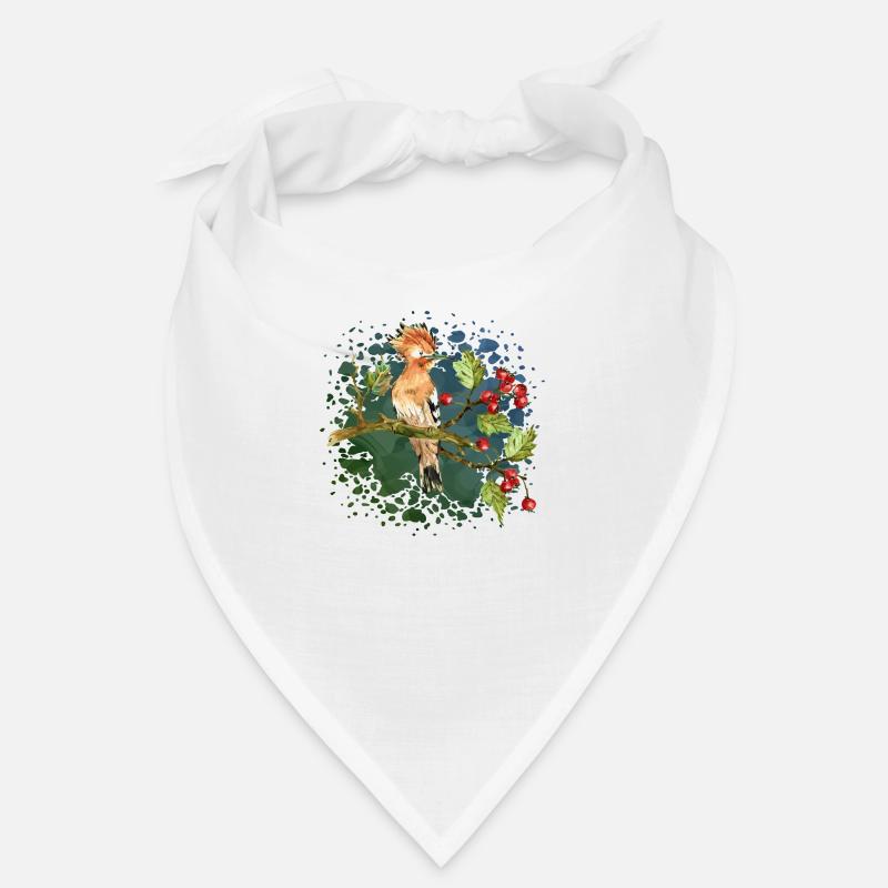 Bunter Vogel - Bandana - Weiß