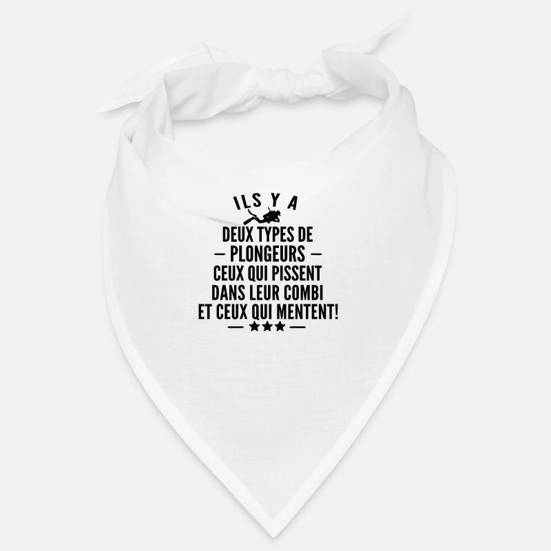 ils y a deux types de plongeurs - humour plongée Bandana
