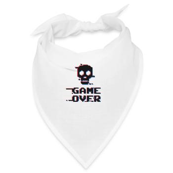 Game Over Gamer Computerspiele Videospiele PC - Bandana - Weiß - Vorne