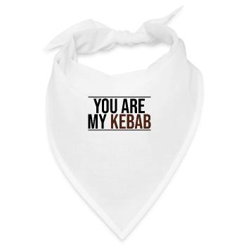 Du bist mein Kebab - Bandana - Weiß - Vorne