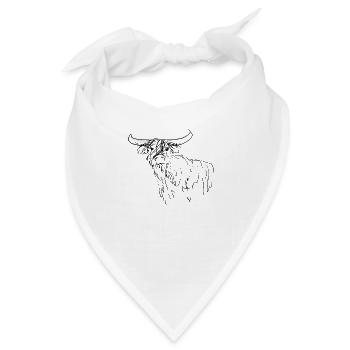 Lieber schottischer Hochländer - Bandana - Weiß - Vorne