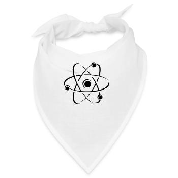 Wissenschaft Atom Icon - Bandana - Weiß - Vorne