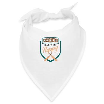 Kricket Kricketspieler Kricketball Sport Geschenk - Bandana - Weiß - Vorne