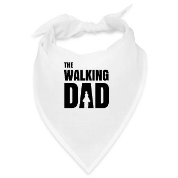 Walking Dad - Spazieren Elternzeit Vater Geschenk - Bandana - Weiß - Vorne