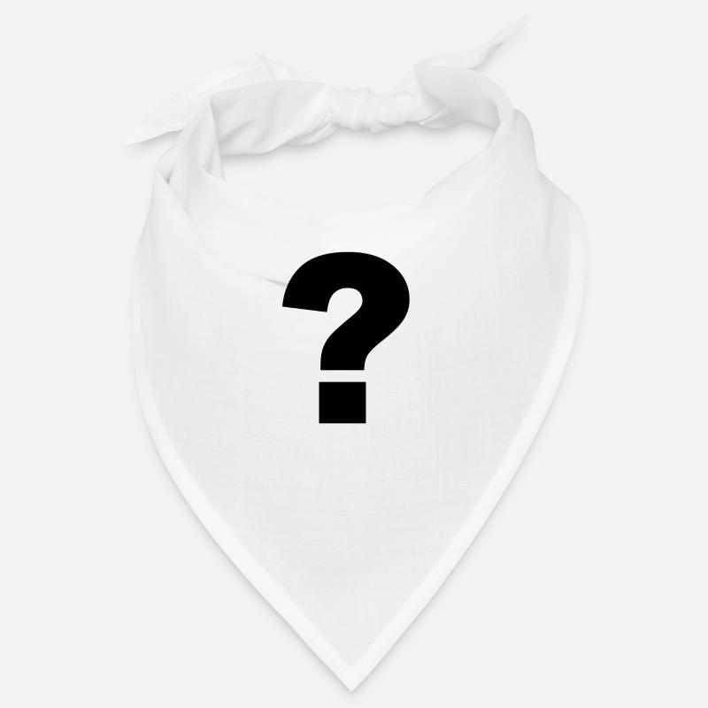 Point d’interrogation noir Bandana