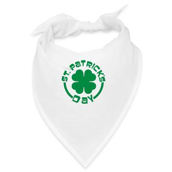 St. Patrick's Day - Bandana - Weiß - Vorne