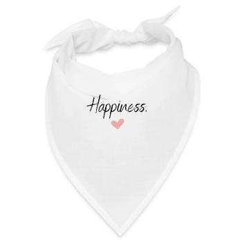 Happiness - Bandana - Weiß - Vorne