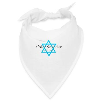 Oskar Schindler - remember - Bandana - Weiß - Vorne