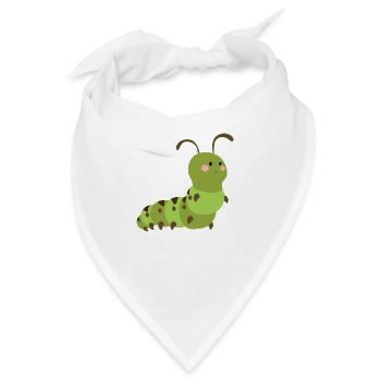 Raupe - Bandana - Weiß - Vorne