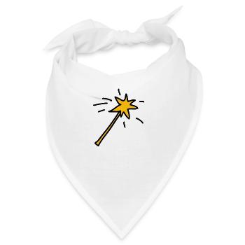Zauberstab! - Bandana - Weiß - Vorne