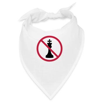 Kein Schach König - Bandana - Weiß - Vorne