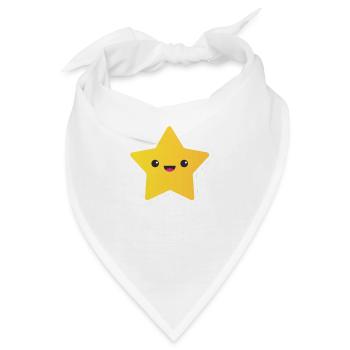 Stern - Bandana - Weiß - Vorne