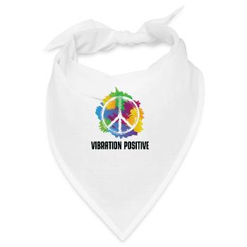 T-Shirt positive Vibration. - Bandana - Weiß - Vorne
