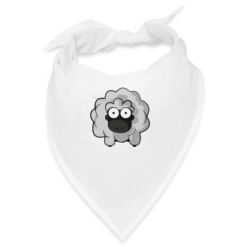 Schwarzes Schaf - Bandana - Weiß - Vorne