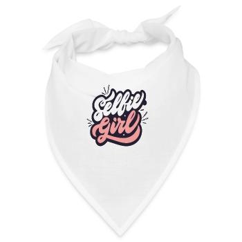 Selfie Girl - Bandana - Weiß - Vorne