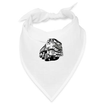 Lastwagen - Bandana - Weiß - Vorne