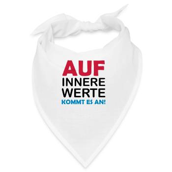 innere werte - Bandana - Weiß - Vorne