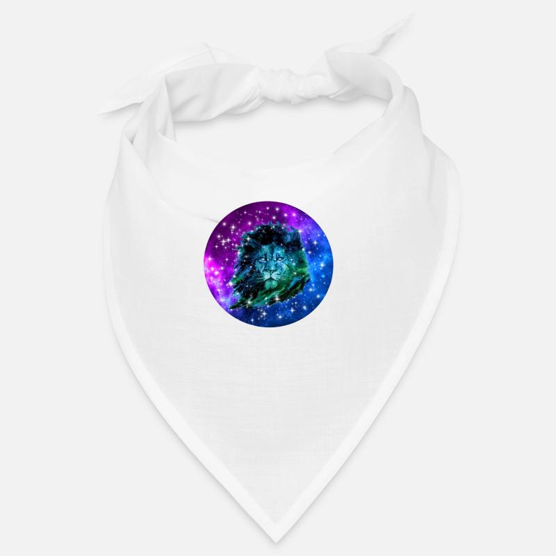 Galaxy Löwe mit Galaxy Design Bandana