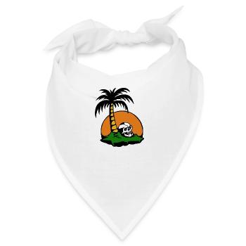 Strandschädel - Bandana - Weiß - Vorne