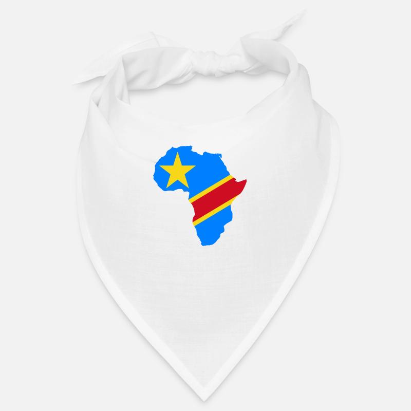 Kongo RDC - Bandana - Weiß