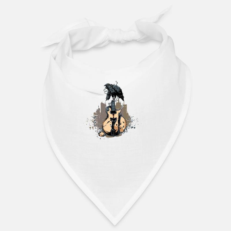 broken guitar - Bandana - Weiß