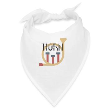 Horn - Bandana - Weiß - Vorne