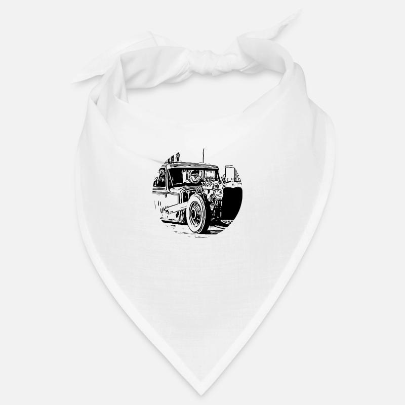 Auto - Bandana - Weiß