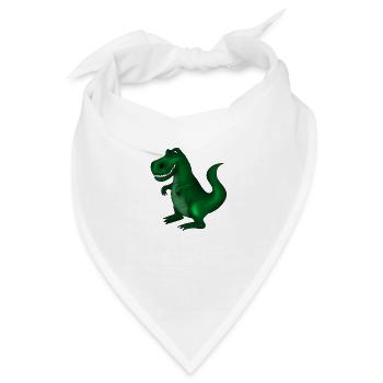 Dinosaurier - Bandana - Weiß - Vorne