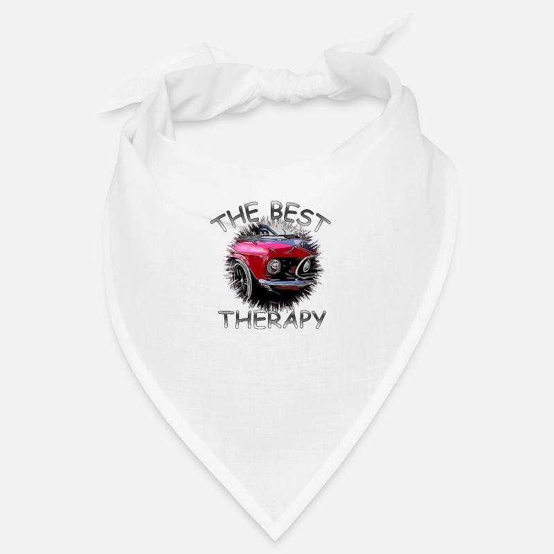 Auto - Bandana - Weiß