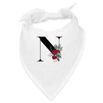 Buchstabe N Blühende - Bandana - Weiß - Vorne