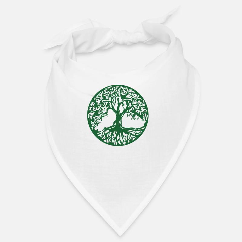 Baum des Lebens - Bandana - Weiß