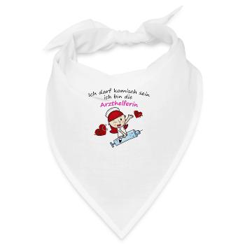 arzthelferin - Bandana - Weiß - Vorne